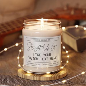 Custom Candle, Personalized Candle, Blank Label Candle, Gift for Her, Private Label Candle, Scented Candle, Best Friend Gift, Funny Candles