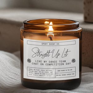 Dance Coach Gift Dance Teacher Gift Dance Mom Dance Candle Dance Gifts Cheer Coach Gift Custom Candle Fun Dance Gift Dancer Candle Dancer