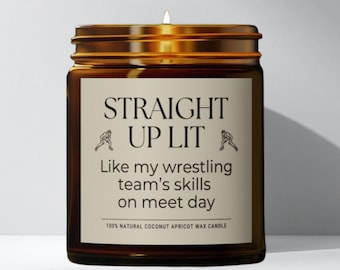 Vela de lucha libre, regalo de agradecimiento para entrenadores, regalos de lucha libre, premio para luchadores, noches de graduación, vela deportiva divertida, equipo de lucha, regalos para mamás y compañeros de equipo.