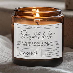 Copywriting Gifts Content Creator Gift Copywriting Candle Gift for Writer Funny Writer Gifts Creative Writing Gifts Funny Writer Candle