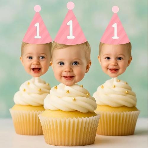 INNORU Boss Baby Waben-Aufsätze - 9 Stück Tischdeko Für 1. Geburtstag