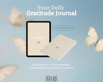 Journal de gratitude de 365 jours • Planificateur de réflexion significative (numérique)