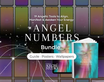 Kit spirituel Chiffres angéliques • Lot Manifestation significative • Posters et papiers peints