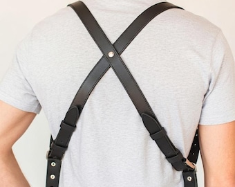 Full-Grain Leather Dual Camera Harness, Professional Photographer Gear, Secure Straps, Personalized Gift, Multi Camera Shoulder Strap