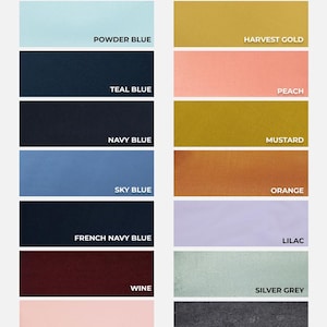 May include: Color swatches arranged in a grid, showcasing a variety of hues. The palette includes shades like Palm Green, Beige, Red, and Black, with each color labeled. The image is a visual guide for color selection.