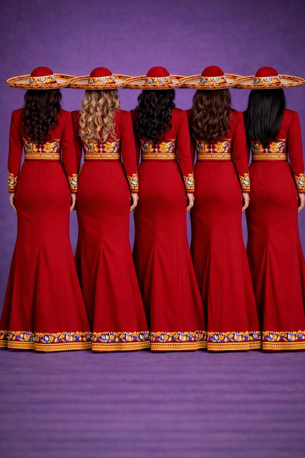 red mariachi dress Embroidered Red Charro Dress – Floral Mariachi Outfit, Fiesta Costume