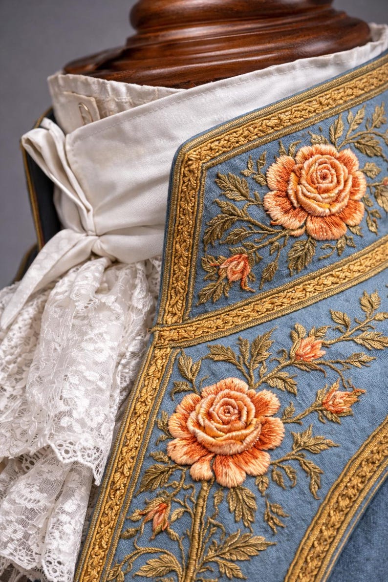 Court Rococo Rococo Floral Embroidered Court Suit – Luxury 18th Century Costume ...