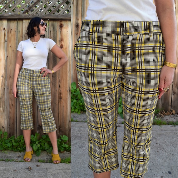 60s 70s Vintage Donegal Double Knit Cropped Pants