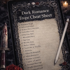 Dark Romance Trope Cheat Sheet | BookTok Reading Guide (Digital Download PDF)