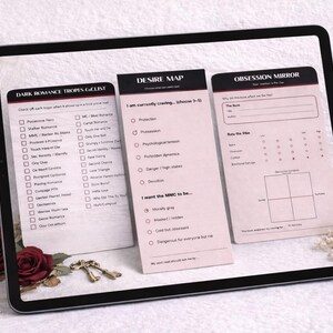 Dark Romance Desire Karte | Spicy Reader Tropen Tracker (PDF Digital Download) Bild 3