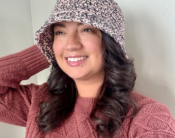 Sombrero de pescador bohemio tejido a mano • Algodón ligero • Accesorio de verano a otoño