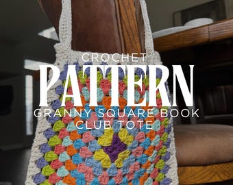 Patrón de crochet para bolso de mano cuadrado de abuela: Proyecto DIY versátil (PDF)