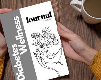 Afdrukbaar Diabetes Wellness-dagboek en kleurboek |  Type één van Tina