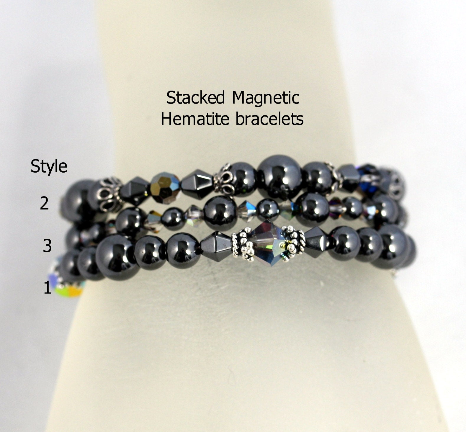 High Power Magnetic Hematite Bracelet Classic 6mm Bead