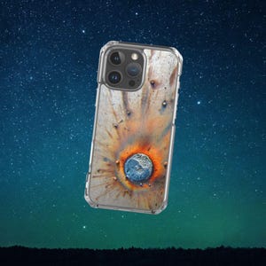 Cosmic Energy iPhone Case: Clear Protective Art Phone Cover