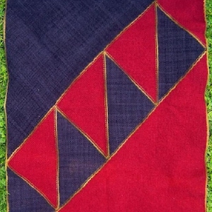 PDF Weaving Pattern,  Zigzag Throw, Continuous Strand Triangle Weaving Pattern, blanket