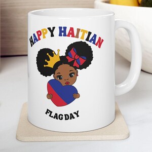 Haitian Flag Day Mug | Haiti Map Coffee Cup | Haitian Gift for Him or Her | Haiti Pride Mug | Haitian Lives Matter | Haiti Flag Mug