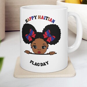Haitian Flag Day Mug | Haiti Map Coffee Cup | Haitian Gift for Him or Her | Haiti Pride Mug | Haitian Lives Matter | Haiti Flag Mug