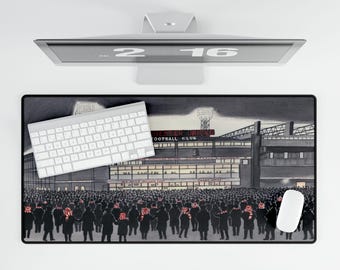 Manchester United Themed Gift Large Desk Mat Gift For Dad Nostalgic Man Utd Gift For Grandad Unique Man Utd FC Birthday Gift For Husband
