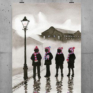 Aston Villa Wall Art Birthday Gift For Him Aston Villa FC Anniversary Art Gift For Boyfriend Aston Landscape Art Gift For Aston Villa FC Fan
