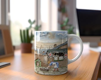 Newcastle United Football Anniversary Gift For Him Unique Newcastle Utd Birthday Gift For Dad Nostalgic Anniversary Ceramic Gift For Grandad