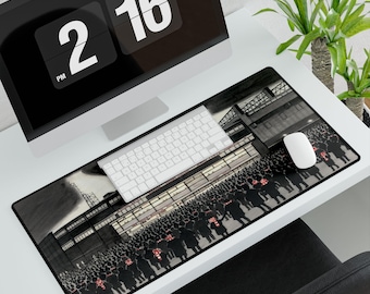 Manchester United Football Themed Large Desk Mat Gift Nostalgic Old Trafford Gift For Grandad Unique Man United Birthday Gift For Husband