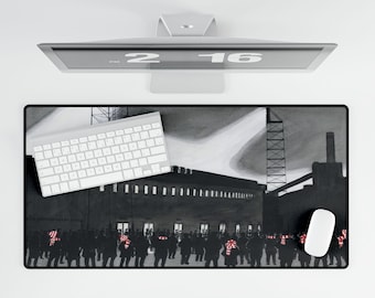 Manchester United Football Themed Large Desk Mat Gift Nostalgic Old Trafford Gift For Grandad Unique Man United Birthday Gift For Husband