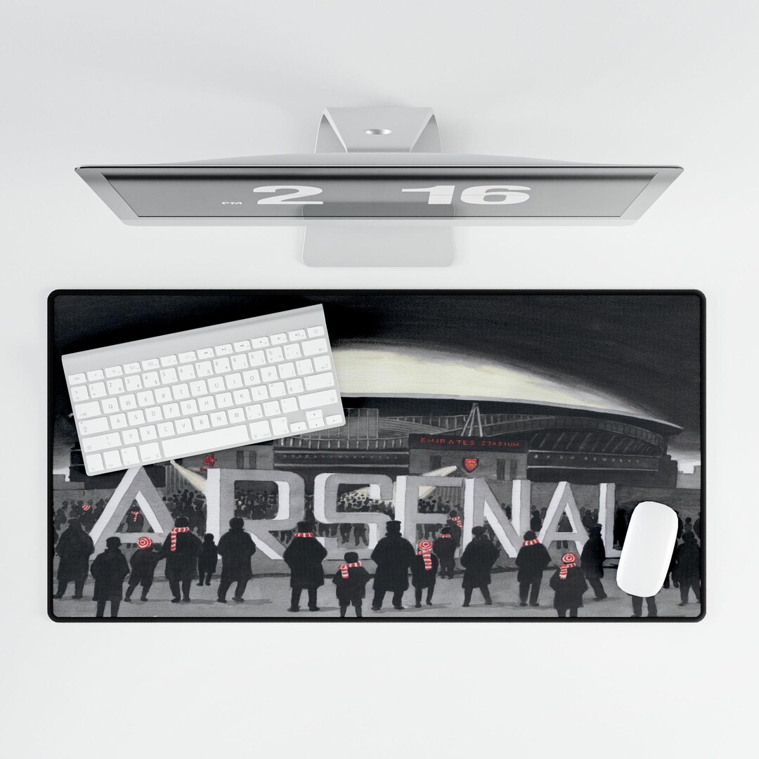 Arsenal FC Football Themed Gift Desk Mat Gift for Dad Nostalgic the ...