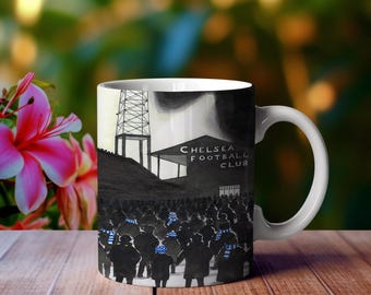 Regalo de San Valentín para él, taza única del Chelsea FC para papá, regalo nostálgico del Chelsea para el abuelo, regalo de cumpleaños para él.