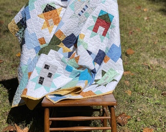 Homemade House Quilt