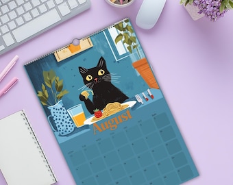 2026 Cats Wall Calendar,Monthly Planner,Wall Calendar, Wall Decor, Stationery, Gift for her,