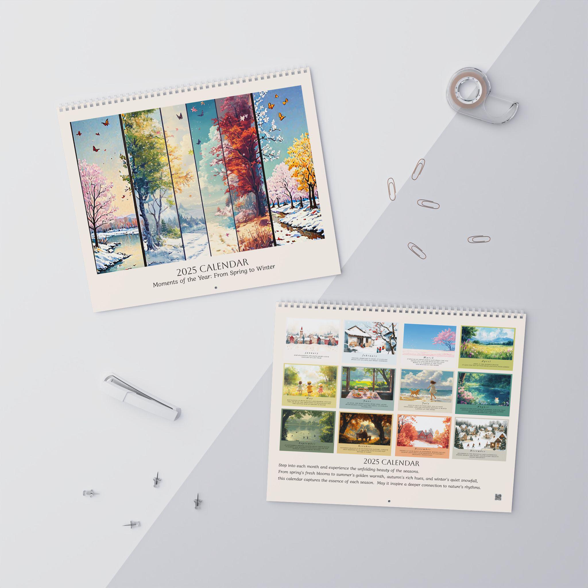 2025 Wall Calendar - Cottagecore Monthly Planner, Aesthetic 12 Month ...