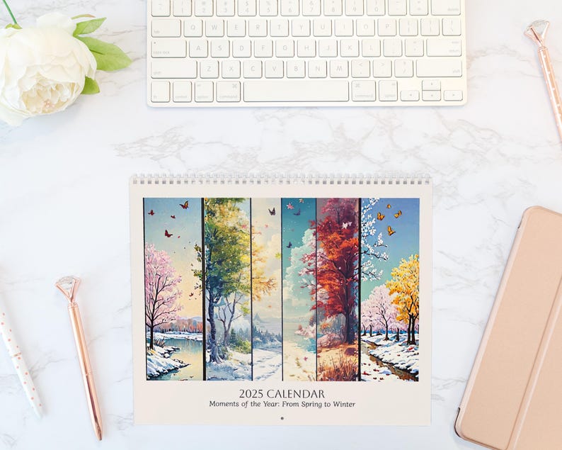 2025 Cottagecore Wall Calendar – Aesthetic Monthly Planner - Etsy