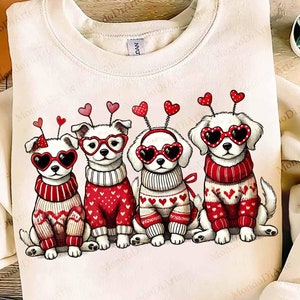 Dog Valentine Png, Valentine&#39;s Day Png Trendy Valentine Png, Valentine&#39;s Day Sublimation Designs, Dog Lover Gift