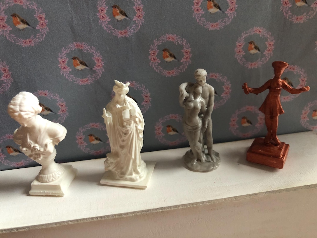 Miniature Statues 1/12 – Antique Style White, Gray or Copper – Dolls ...