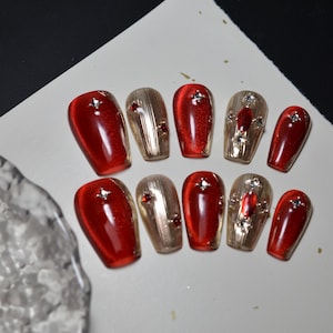Buccellati Cat Eye - Premium Handmade Press On Nail