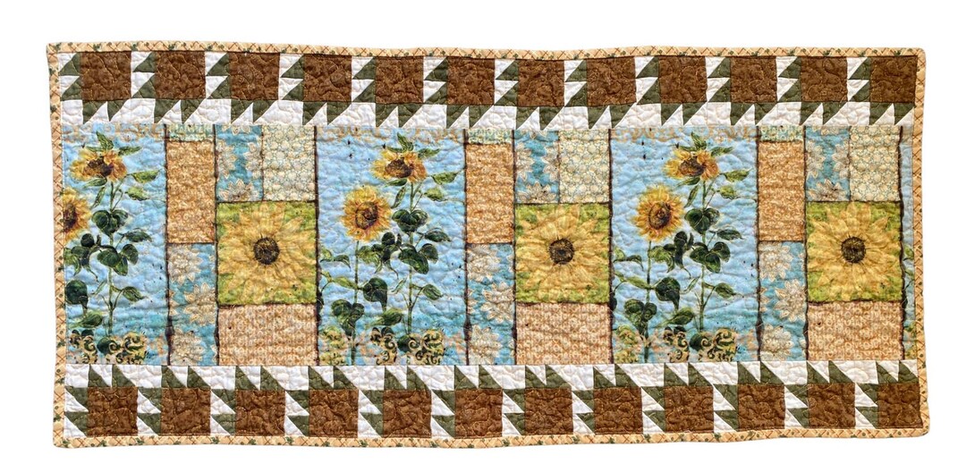 Sunflower Table Runner Quilt Kit - Etsy