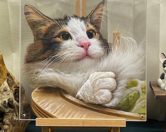 3D-Tierportrait: Handgemaltes Haustier-Denkmal