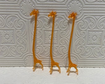 One 1963 Giraffe Stirring Rod/Zoo Stirs/Animal Stirring Rods/Swizzle Stick