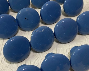 19 Vintage Blue Ceramic Knobs Drawer Pulls