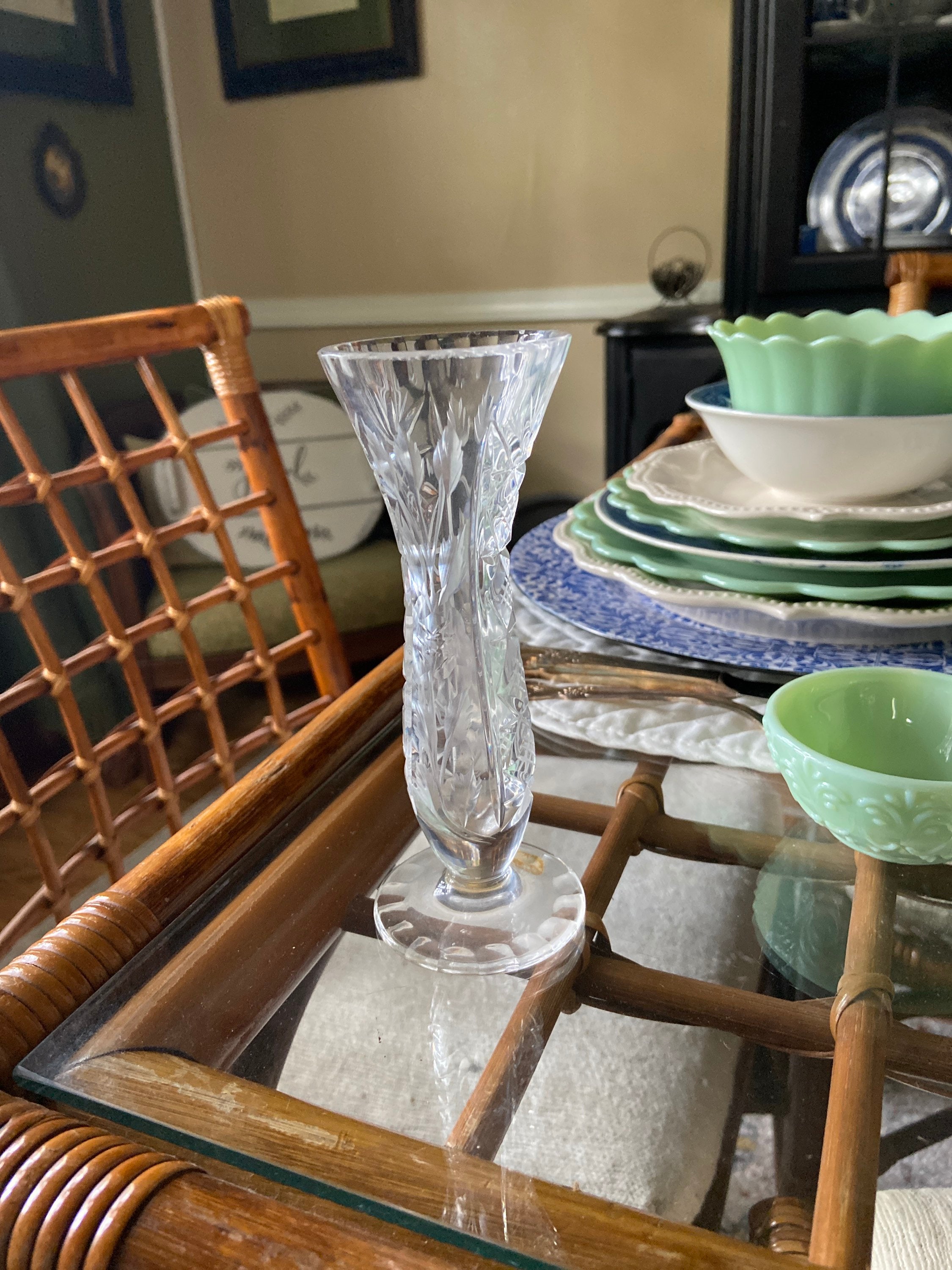 Violetta Hand Cut 24k Lead Crystal Vase Made in Poland Etsy UK