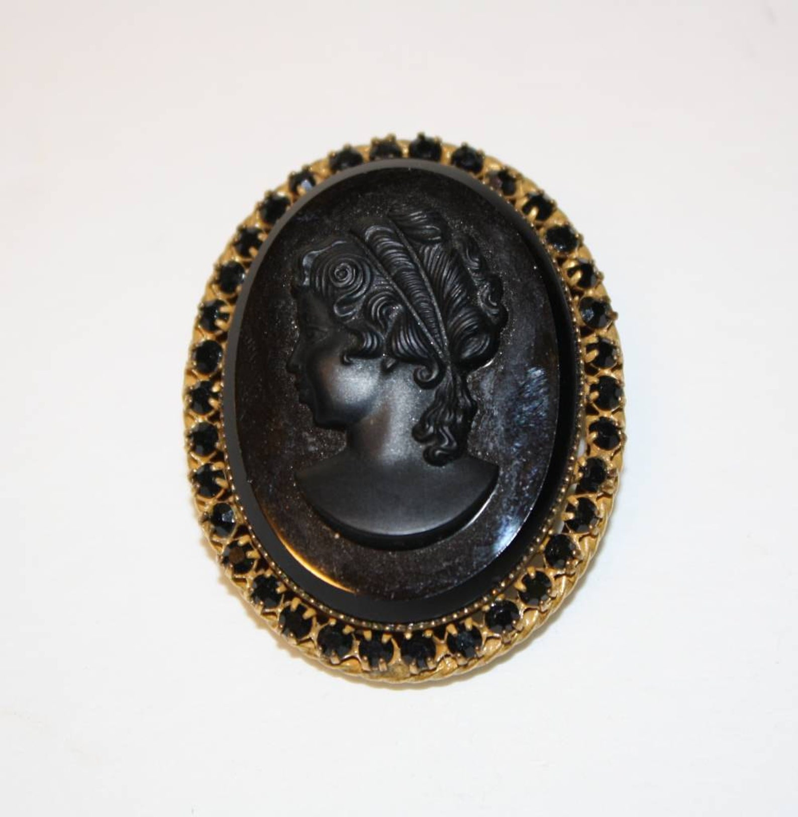 Antique Black Cameo Signed Original by Robert Etsy