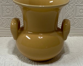 Two Handled Vase Warm Yellow