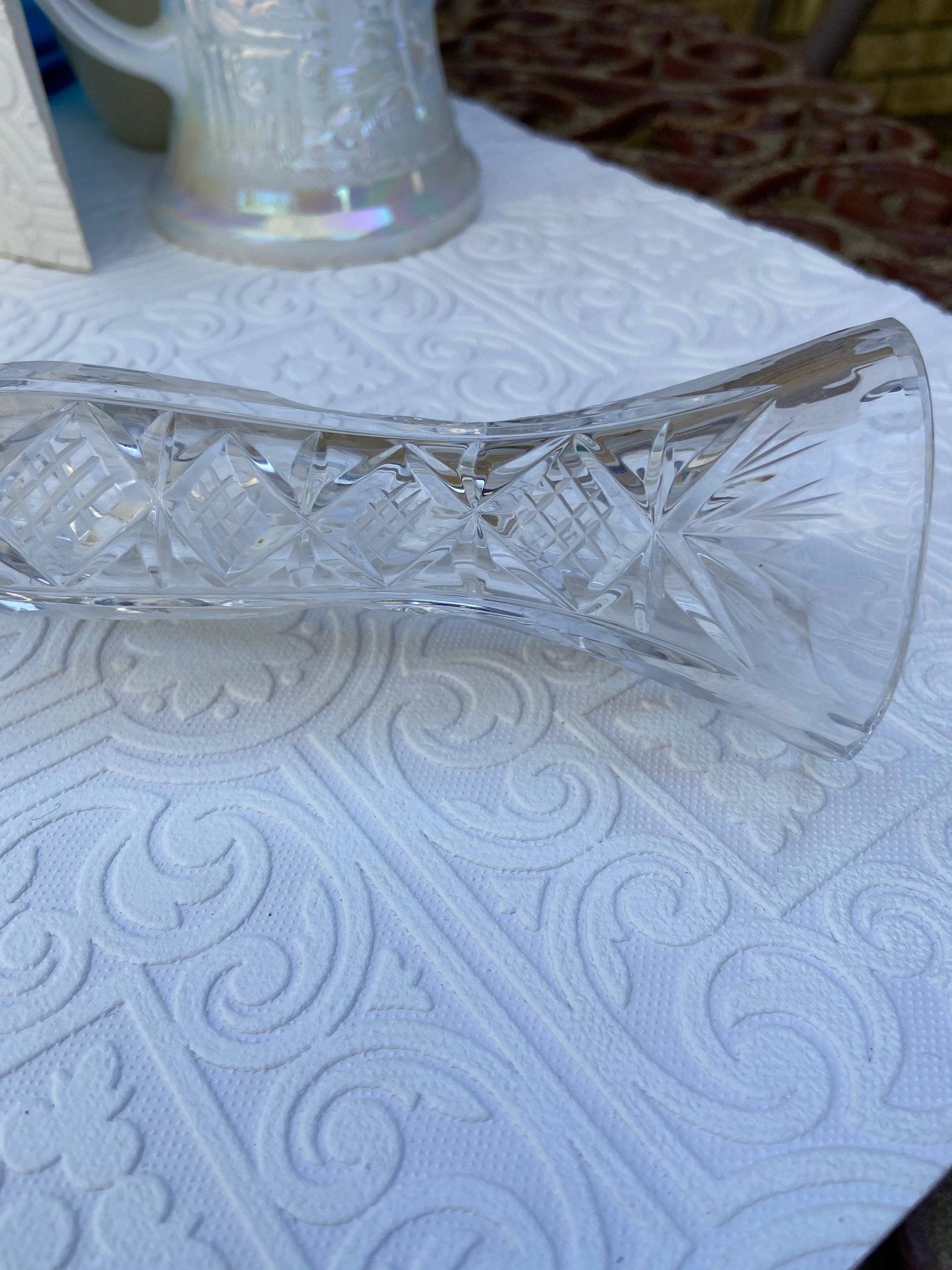 Violetta Hand Cut 24k Lead Crystal Vase Made in Poland Etsy UK