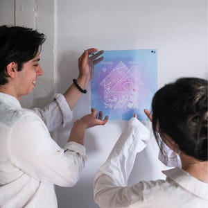 Art mural, carte personnalisée, plan de la ville personnalisé, cadeau pour elle, premier rendez-vous galant pour lui, première rencontre, carte, lieux où tout a commencé, anniversaire de mariage