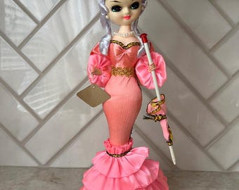 Vintage Big Eyed Dolls – Le Claire Bradley by Artmark – Handmade in Korea – 15” Tall – 1970s Collectible Dolls