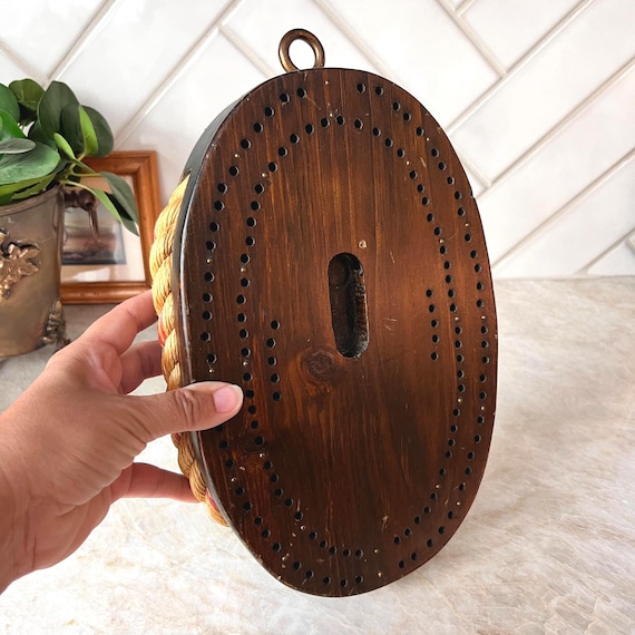 Vintage Wooden Nautical Pulley Wall Decor | Maritime-Inspired Rope Block Wall Hanging | Boat House Accents