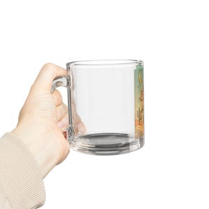 Glass Mug, 10oz - Great mug for hot or cold drinks, Kitchen glassware, Drinkware gift, Tea cup, Coffee lover gift, Beverage cup