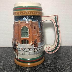 Vintage Home For The Holidays 1997 Budweiser holiday stein Anheuser-Busch by Ceramarte in Brazil