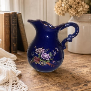 Blue Vase Gold Trim - Etsy